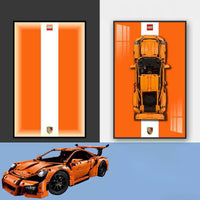 Porsche Lego Supercar Led Wall Art thumbnail 3