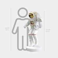 Large White Space Astronaut Explorer Sculpture - 150cm thumbnail 2
