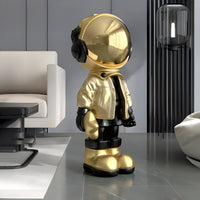 Small Celestial Gold Astronaut Beats Sculpture - 70cm thumbnail 2