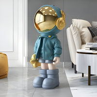 Small Galactic Blue Astronaut Beats Sculpture - 70cm thumbnail 1