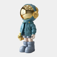 Small Galactic Blue Astronaut Beats Sculpture - 70cm thumbnail 2