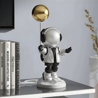 Small Lunar Silver Astronaut Balloon Figure - 42cm thumbnail 2