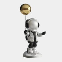 Small Lunar Silver Astronaut Balloon Figure - 42cm thumbnail 1