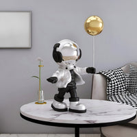 Small Lunar Silver Astronaut Balloon Standing Figure - 48cm thumbnail 2