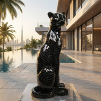 Majestic Mosaic Leopard 80cm thumbnail 4