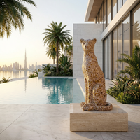 Majestic Mosaic Leopard 80cm thumbnail 3