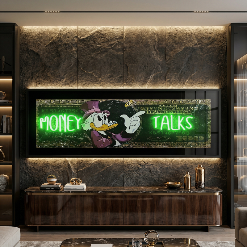 MONEY TALKS (Billionaire Neon Canva)
